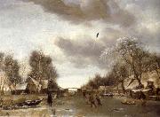 REMBRANDT Harmenszoon van Rijn Winter Scene china oil painting reproduction